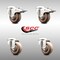 Service Caster 3 Inch 316SS High Temp Glass Filled Nylon Bolt Hole Caster Set with 2 Lock Brake SCC-SS316BHTTL20S314-GFNSHT-2-S-2 - alternate 6